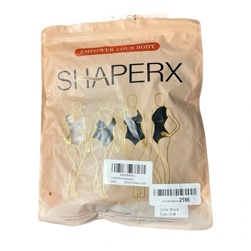 🌻NEW SHAPERX  Low Back Tummy Control Thong Seamless Sculpting Bodysuit S/M_6